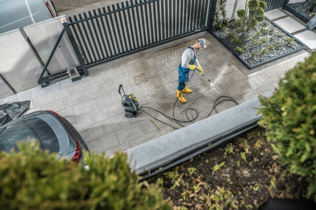 Concrete Driveway Pressure Washing